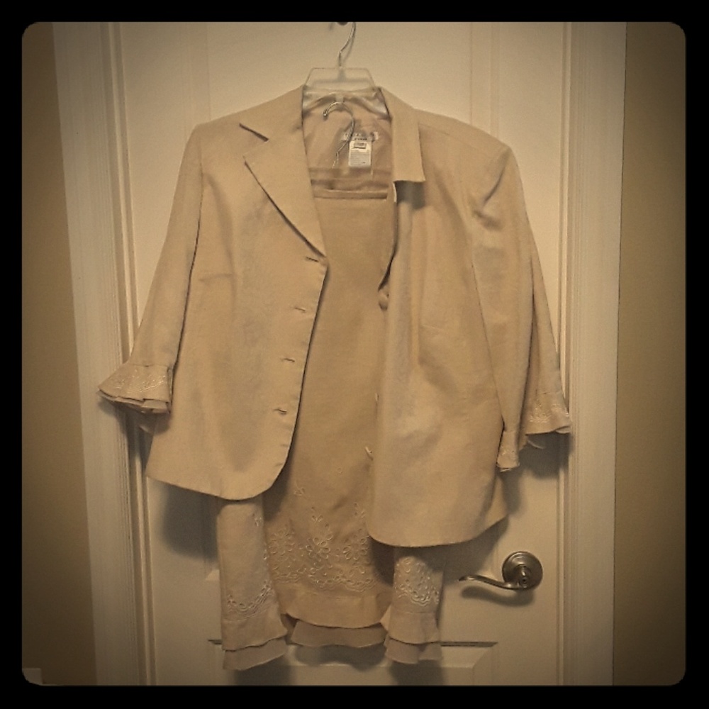 Beige Skirt Set